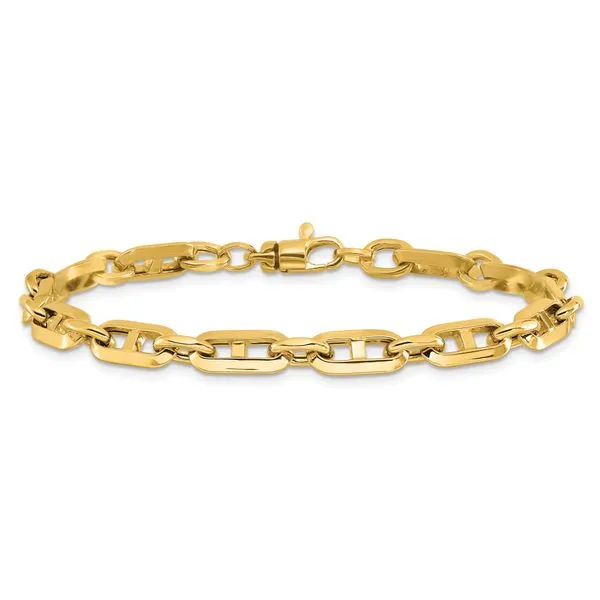 Leslie's 14K Polished Fancy Link Bracelet Image 3 John E. Koller Jewelry Designs owasso, OK