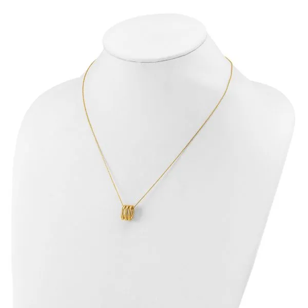 Leslie's 14K Polished Oval Links with 2in ext. Necklace Image 3 G.G. Gems, Inc. Scottsdale, AZ