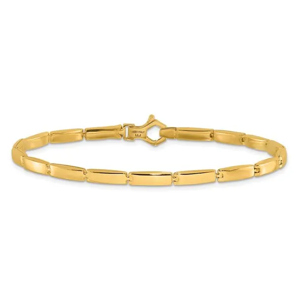 Leslie's 14K Polished Fancy Link Bracelet Image 3 S&E Jewelers Depew, NY