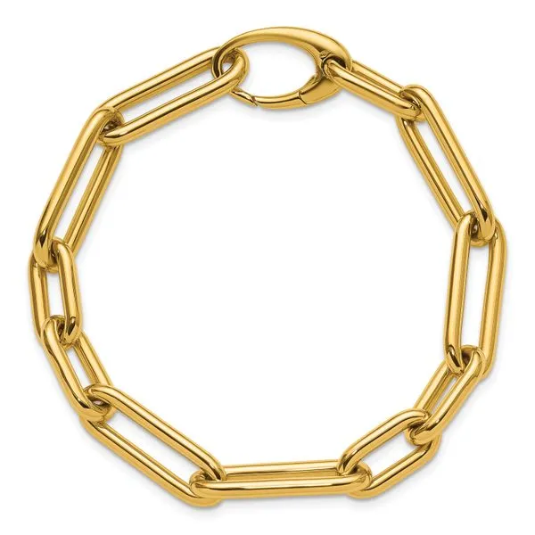 Leslie's 14K Polished Link Bracelet Image 4 J. West Jewelers Round Rock, TX