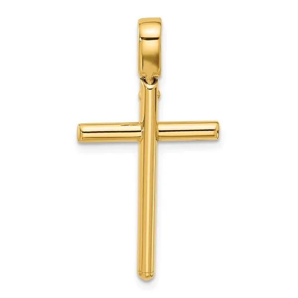 Leslie's 14K Polished Cross Pendant Jerald Jewelers Latrobe, PA