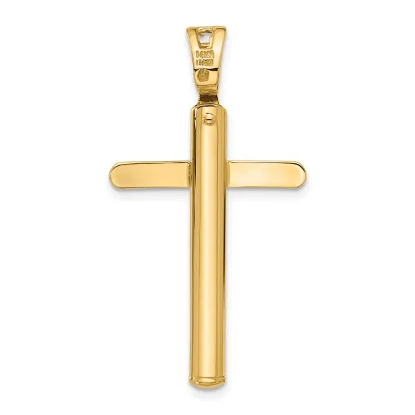 Leslie's 14K Polished Cross Pendant Image 3 Johnson Jewellers Lindsay, ON