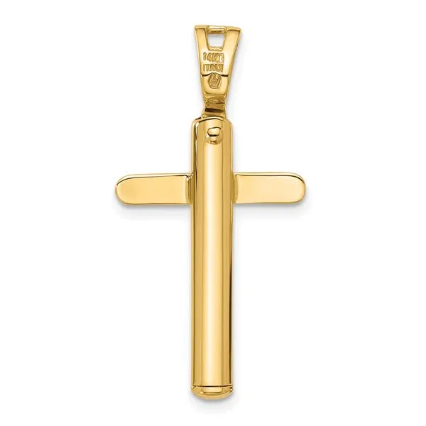 Leslie's 14K Polished Cross Pendant Image 3 Valentine's Fine Jewelry Dallas, PA