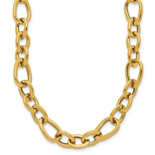 Leslie's 14K Polished Fancy Link Necklace Diny's Jewelers Middleton, WI