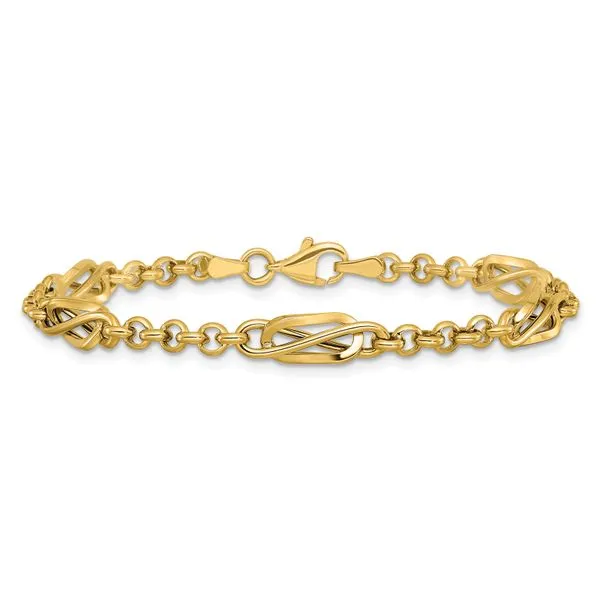 Leslie's 14K Polished Fancy Link Bracelet Image 3 G.G. Gems, Inc. Scottsdale, AZ
