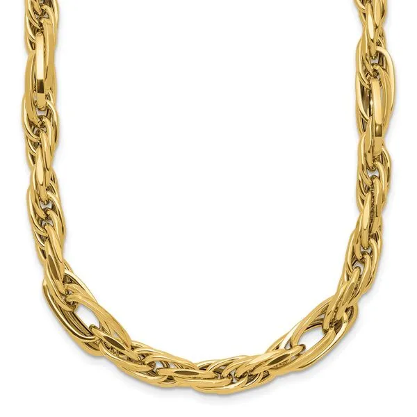 Leslie's 14K Polished Fancy Link Necklace J. Anthony Jewelers Neenah, WI