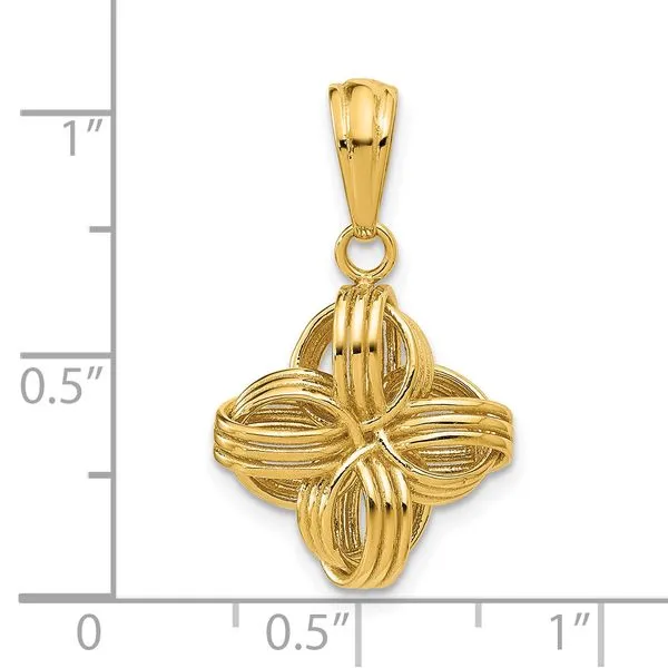 Leslie's 14K Polished Fancy Pendant Image 4 Mitchell's Jewelry Norman, OK