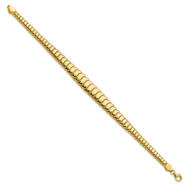 Leslie's 14K Polished Fancy Graduated Bracelet Image 2 Jim's Jewelers Tyler, TX