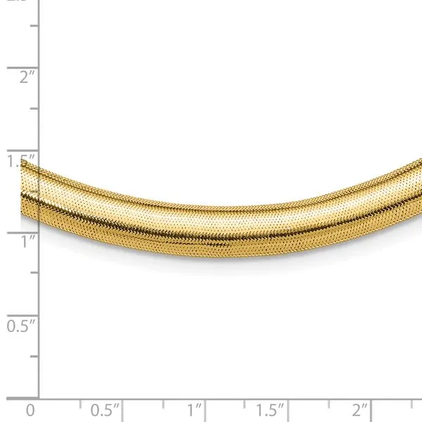 Leslie's 14K Polished Graduated Stretch Necklace Image 4 Jim's Jewelers Tyler, TX