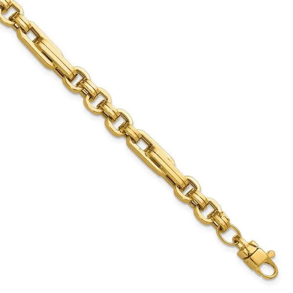 Leslie's 14K Polished Fancy Link Bracelet Delfine's Jewelry Charleston, WV