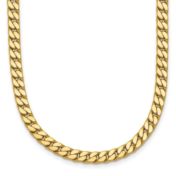 Leslie's 14K Polished Fancy Curb Link Necklace J. Garett Jewelers Wilmington, NC