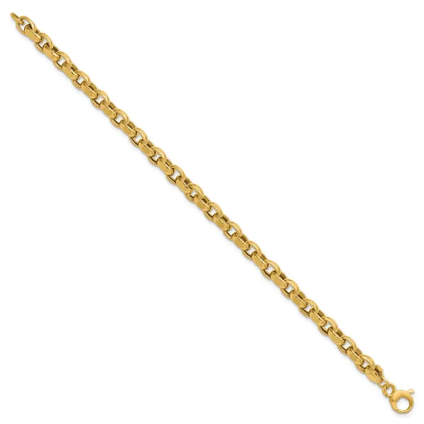 Leslie's 14K Polished Fancy Link Bracelet Image 2 Johnson Jewellers Lindsay, ON