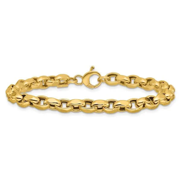 Leslie's 14K Polished Fancy Link Bracelet Image 3 Johnson Jewellers Lindsay, ON