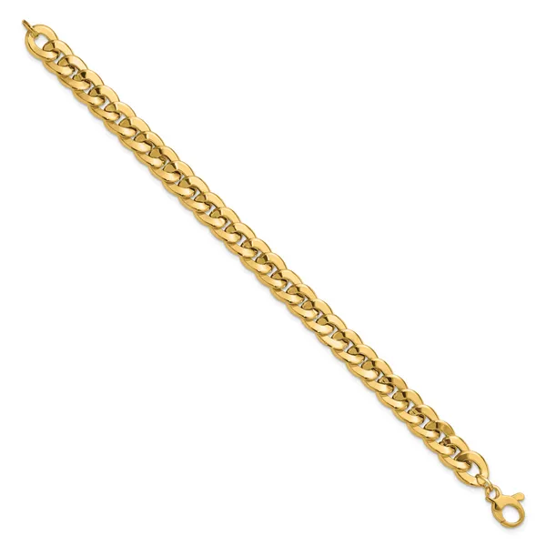 Leslie's 14K Polished Fancy Curb Link Bracelet Image 2 Johnson Jewellers Lindsay, ON