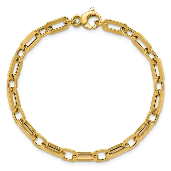 Leslie's 14K Polished Fancy Link Bracelet Image 4 Leslie E. Sandler Fine Jewelry and Gemstones rockville , MD