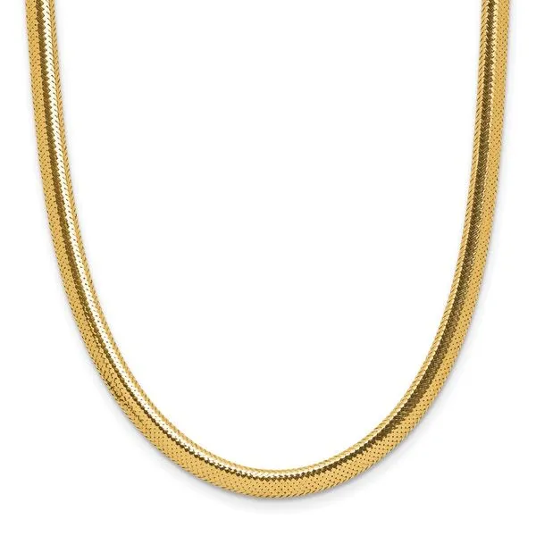 Leslie's 14K Polished Mesh Necklace Valentine's Fine Jewelry Dallas, PA