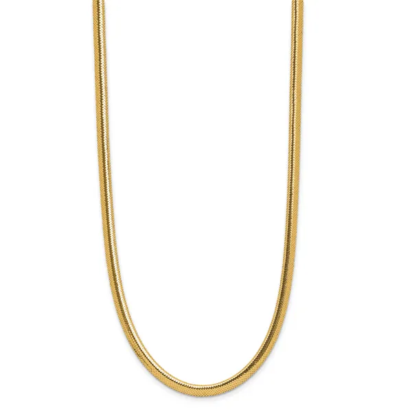 Leslie's 14K Polished Mesh Necklace Image 2 Albert's Jewelers Kingsland, GA