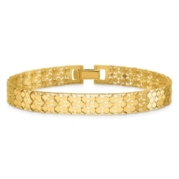 Leslie's 14K Polished Fancy Bracelet Image 3 Trenton Jewelers Ltd. Trenton, MI