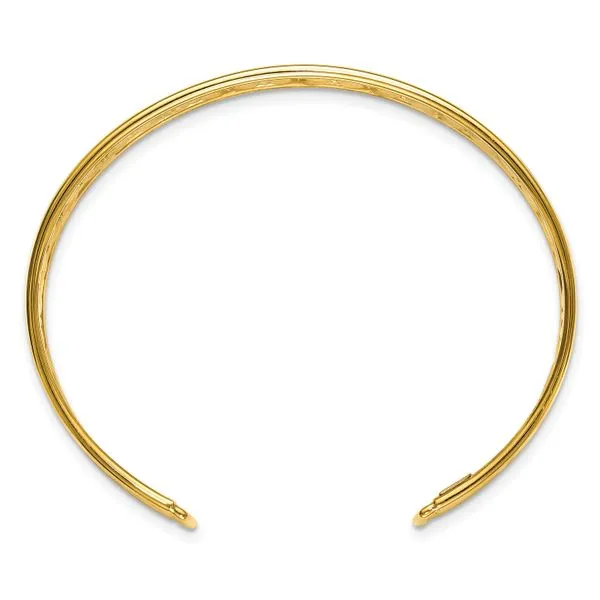 Leslie's 14K Polished Fancy Flexible Cuff Bangle Image 2 Jewelry Design Studio Jensen Beach, FL