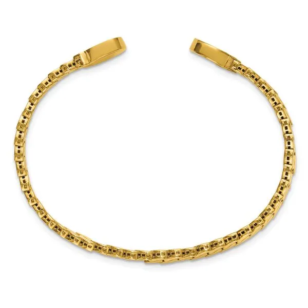 Leslie's 14K Polished S-Link Cuff Bangle Image 2 Arlene's Fine Jewelry Vidalia, GA