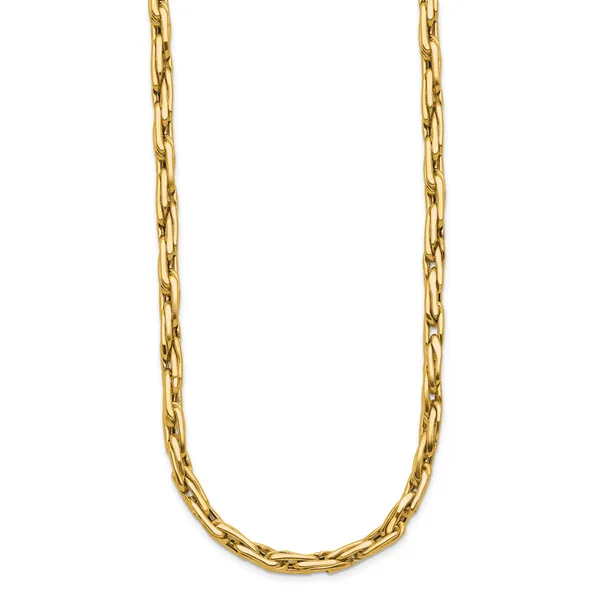 Leslie's 14K Polished 5.0mm Fancy Link Necklace Image 2 Trenton Jewelers Ltd. Trenton, MI
