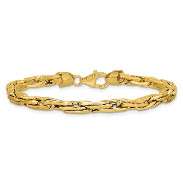 Leslie's 14K Polished 5.0mm Fancy Link Bracelet Image 3 Valentine's Fine Jewelry Dallas, PA