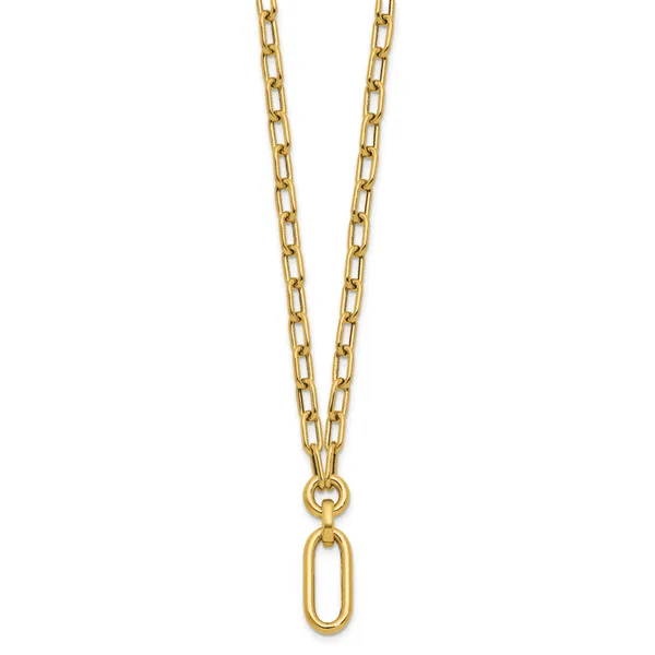 Leslie's 14K Polished Fancy Mixed Link Necklace Image 2 Diny's Jewelers Middleton, WI