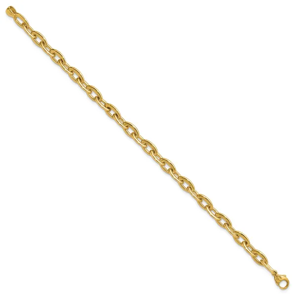 Leslie's 14K Polished Fancy 5.5mm Oval Link Bracelet Image 2 John E. Koller Jewelry Designs owasso, OK