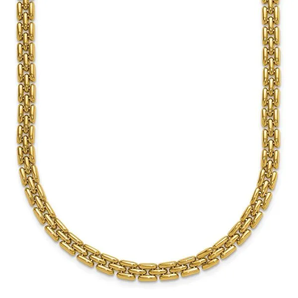 Leslie's 14K Polished 6.3mm Fancy Link Necklace G.G. Gems, Inc. Scottsdale, AZ