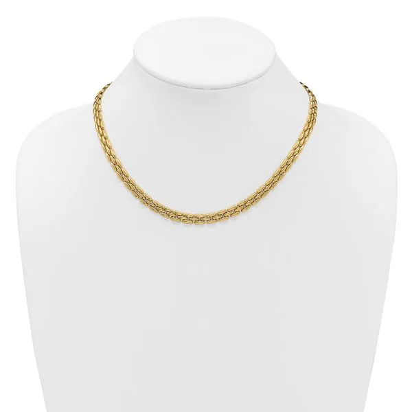 Leslie's 14K Polished 6.3mm Fancy Link Necklace Image 3 G.G. Gems, Inc. Scottsdale, AZ