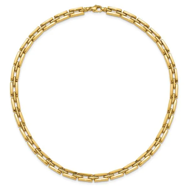 Leslie's 14K Polished 6.5mm Fancy Link Necklace Image 3 Moseley Diamond Showcase Inc Lexington, SC
