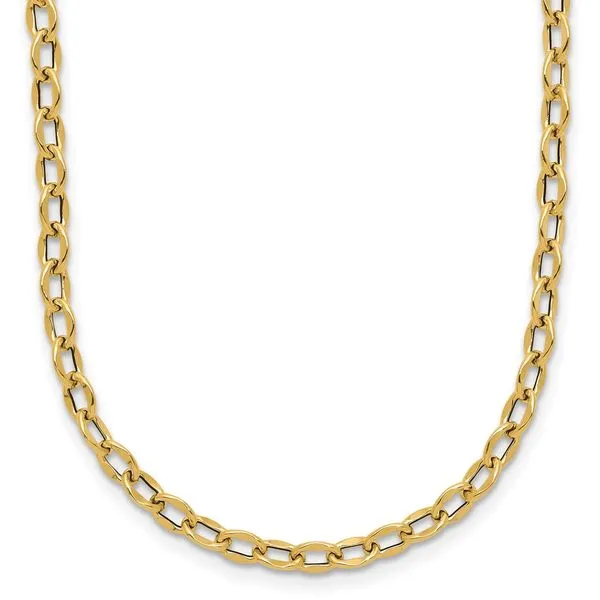 Leslie's 14K Polished Fancy Flat Cable Link Necklace J. Anthony Jewelers Neenah, WI