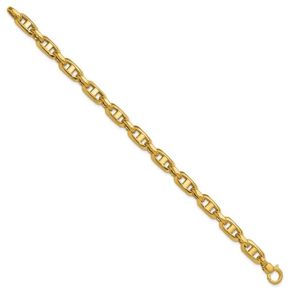 Leslie's 14K Polished Fancy Mariner Link Bracelet Image 2 Spath Jewelers Bartow, FL