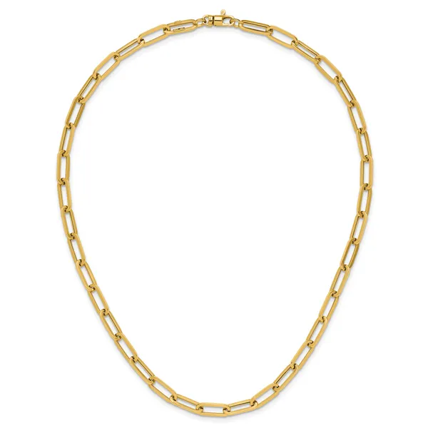 Leslie's 14K Polished Fancy Link Necklace Image 4 Grayson & Co. Jewelers Iron Mountain, MI