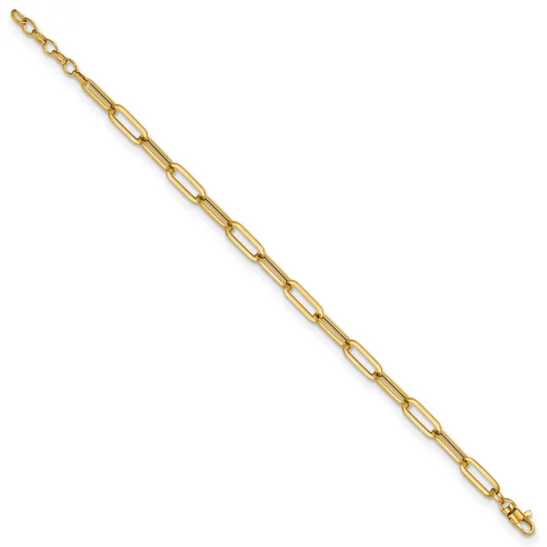 Leslie's 14K Polished Fancy Link with 1in ext Bracelet Image 2 Boyd Jewelers Wesley Chapel, FL