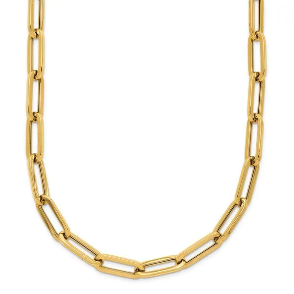 Leslie's 14K Polished Fancy Link Necklace Valentine's Fine Jewelry Dallas, PA