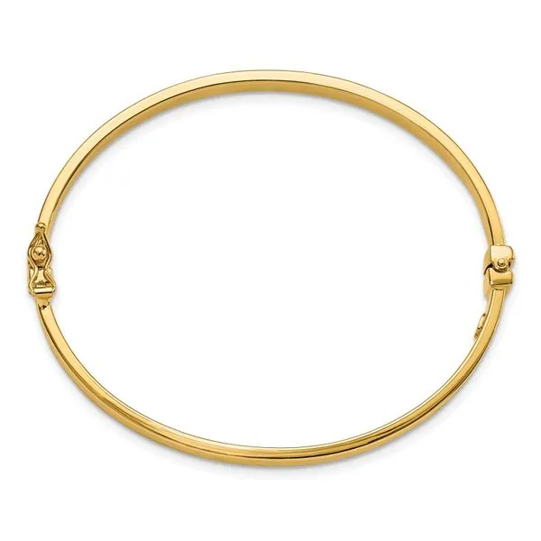 Leslie's 14K Polished Hinged Bangle Image 2 Johnson Jewellers Lindsay, ON
