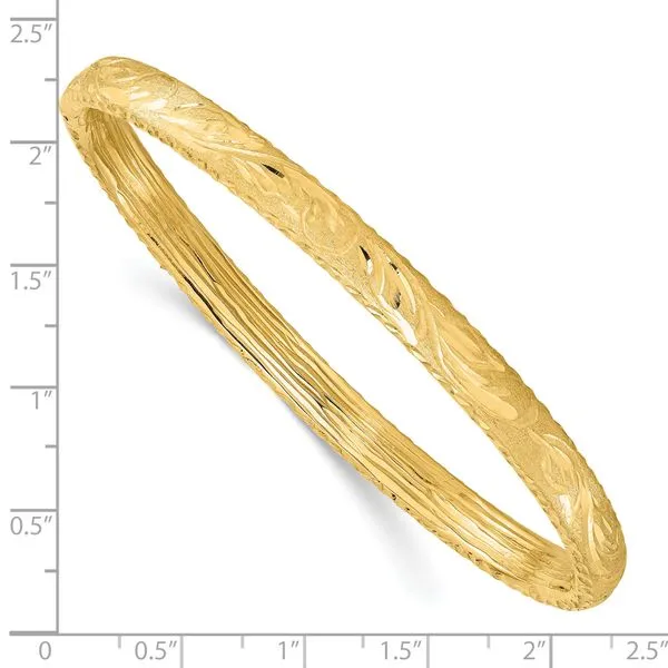 14K Yellow Gold Bangle Bracelet Image 3 Diamond Design Jewelers Somerset, KY