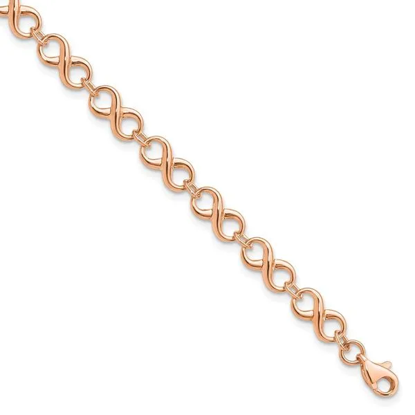 Leslie's 14K Rose Gold Polished Infinity Bracelet Atlanta West Jewelry Douglasville, GA