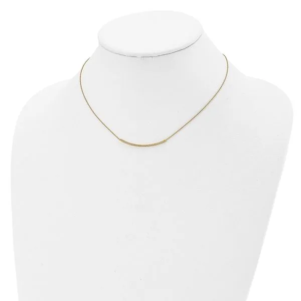 Leslie's 14K Polished D/C with 2in ext. Bar Necklace Image 4 Tidwells of Greenwood Greenwood, SC