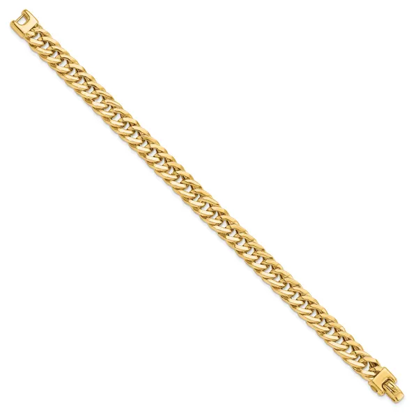 Leslie's 14K Polished Men's Bracelet Image 2 Peran & Scannell Jewelers Houston, TX
