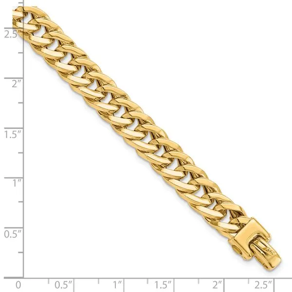Leslie's 14K Polished Men's Bracelet Image 3 Peran & Scannell Jewelers Houston, TX