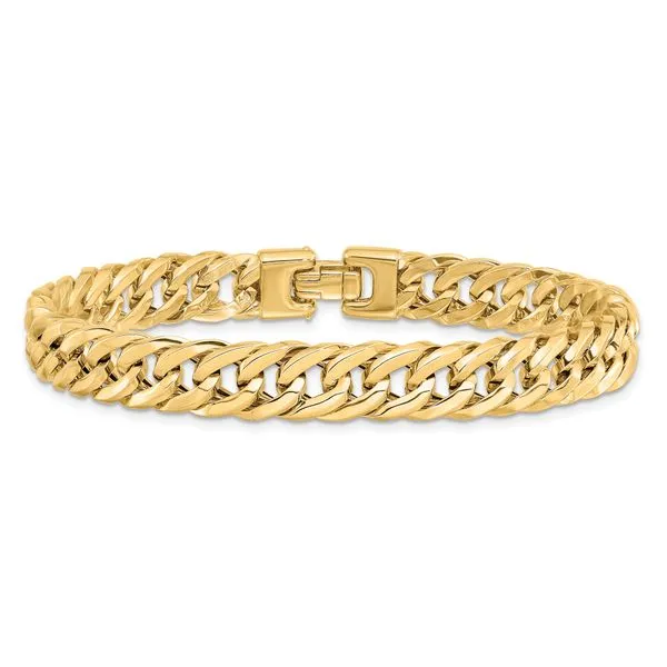 Leslie's 14K Polished Men's Bracelet Image 4 Peran & Scannell Jewelers Houston, TX