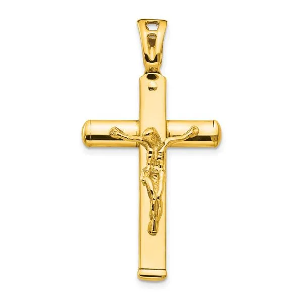 Leslie's 14K Polished Crucifix Pendant Johnson Jewellers Lindsay, ON