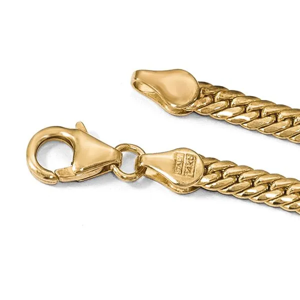 Leslie's 14K Polished Graduated Fancy Link Necklace Image 3 Crews Jewelry Grandview, MO