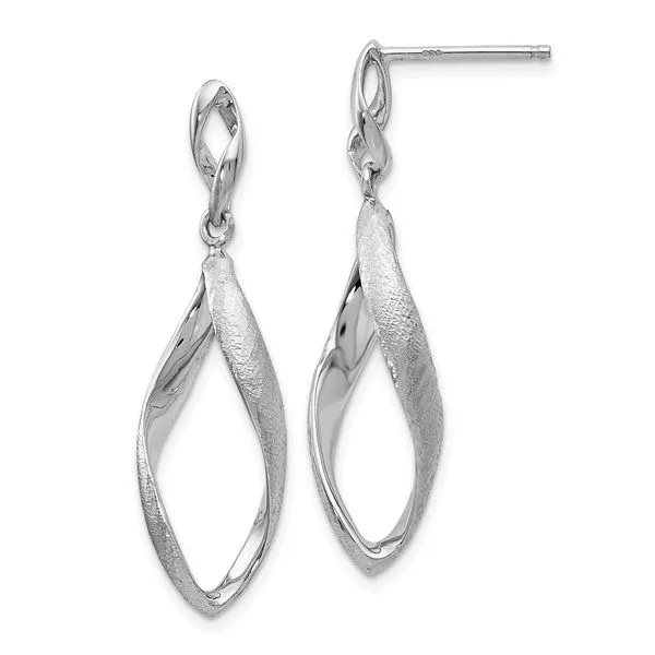 Sterling Silver Textured Dangle Earrings Jewelry Design Studio Jensen Beach, FL