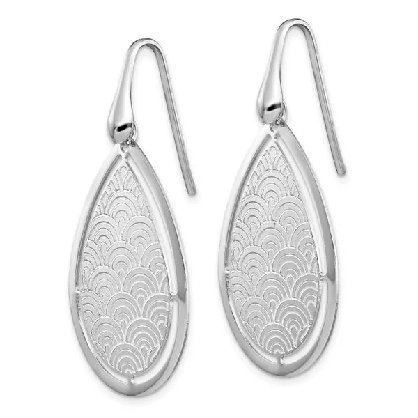 Sterling Silver Polished Dangle Earrings Image 2 Diamond Design Jewelers Somerset, KY