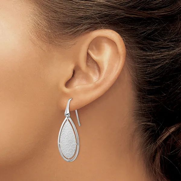 Sterling Silver Polished Dangle Earrings Image 3 Diamond Design Jewelers Somerset, KY