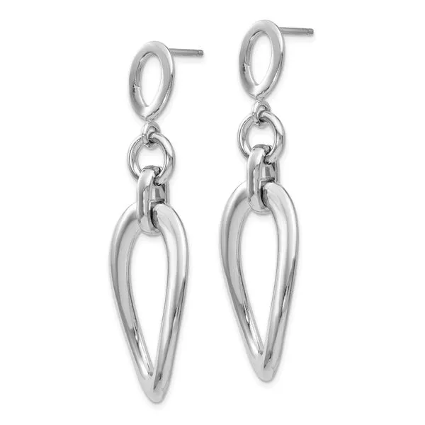 Sterling Silver Polished Dangle Earrings Image 3 Diamond Design Jewelers Somerset, KY