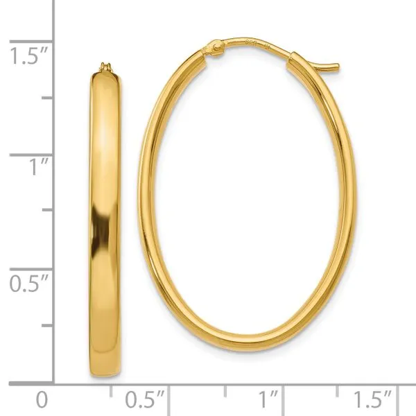 Gold-Plated Sterling Silver Hoop Earrings Image 4 Jewelry Design Studio Jensen Beach, FL